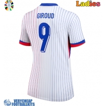 France Olivier Giroud #9 Replica Away Shirt Ladies Euro 2024 Short Sleeve